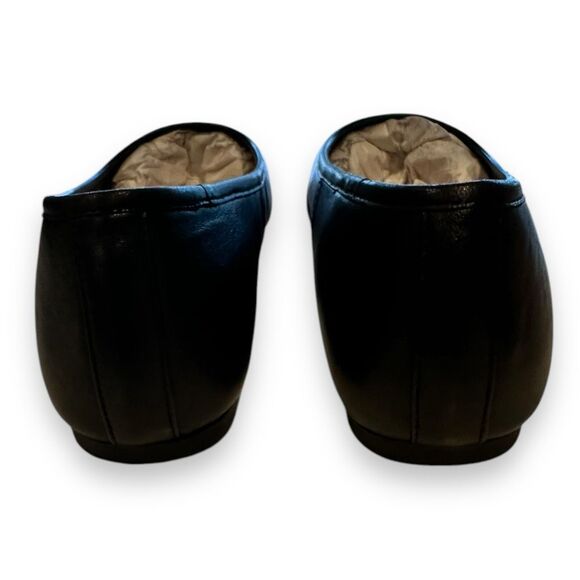 VIONIC ORINDA SQUARE TOE BALLET FLAT BLACK LEATHER SIZE US 8.5 EU 39 - Picture 7 of 7